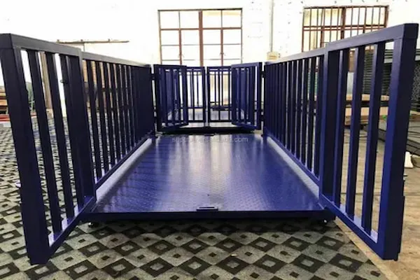 باسکول دام کش ۳۵۰ کیلوقفس دار پایه دار + خرید